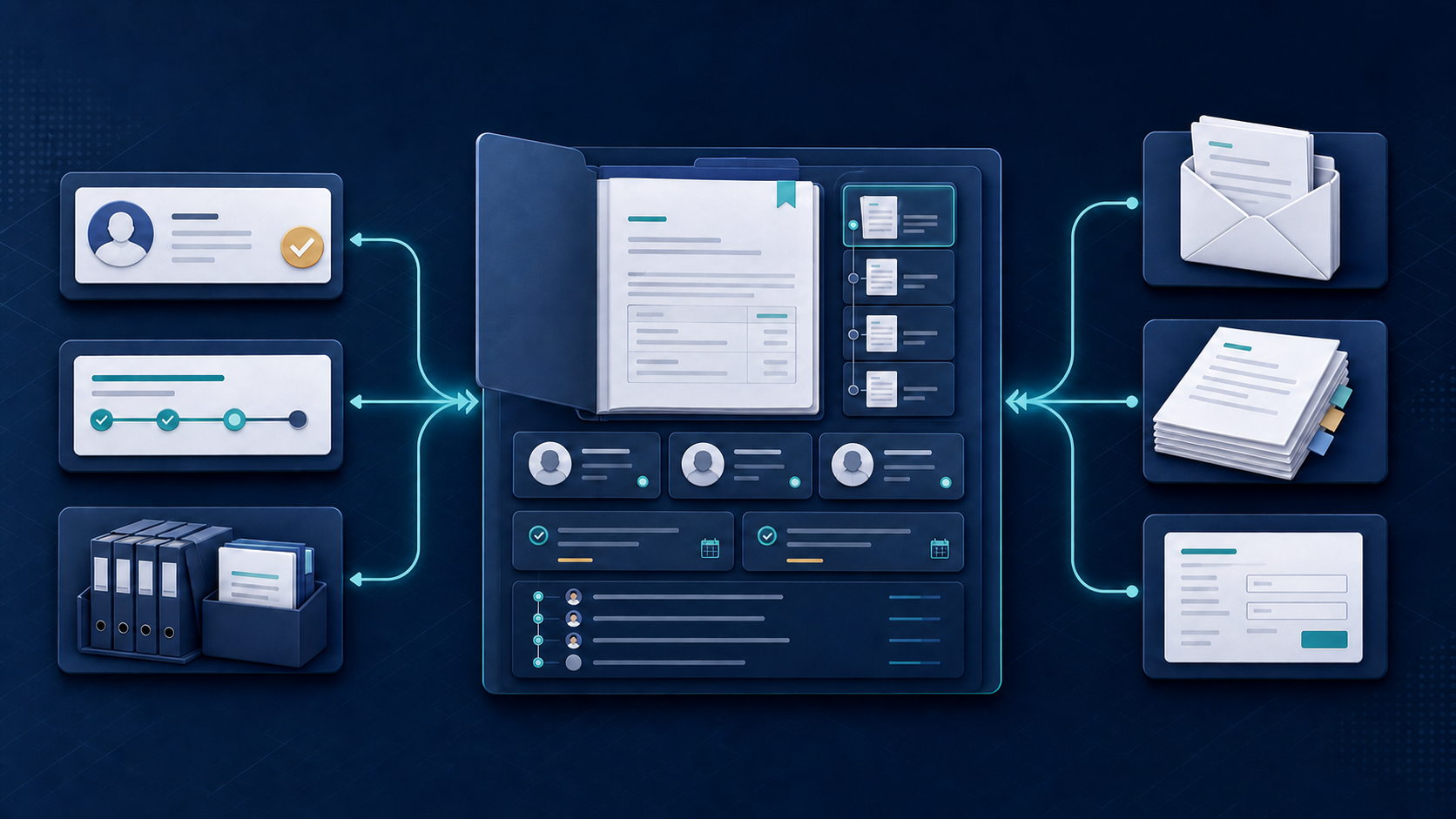 وثائق ومراسلات تدخل مساحة معاملة حكومية مشتركة وتتحول إلى مهام ومراجعات وموافقات قابلة للتتبع